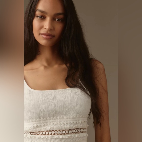 NWT Vineet Bahl Scoop-Neck Lace Midi Dress - Picture 3 of 5